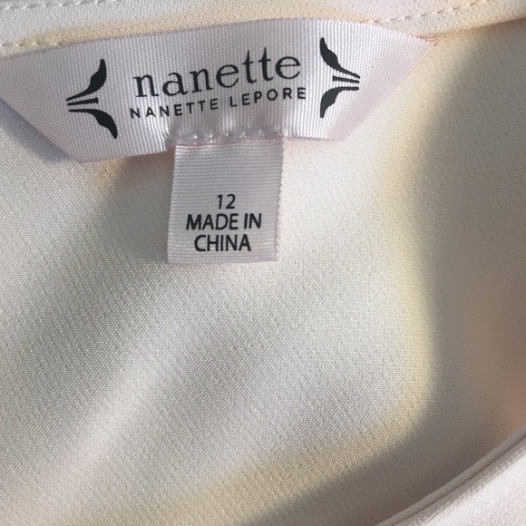 Nanette Lepore• Blush Cold shoulder ruffle fit & flare mini dress•size12 - Picture 3 of 6